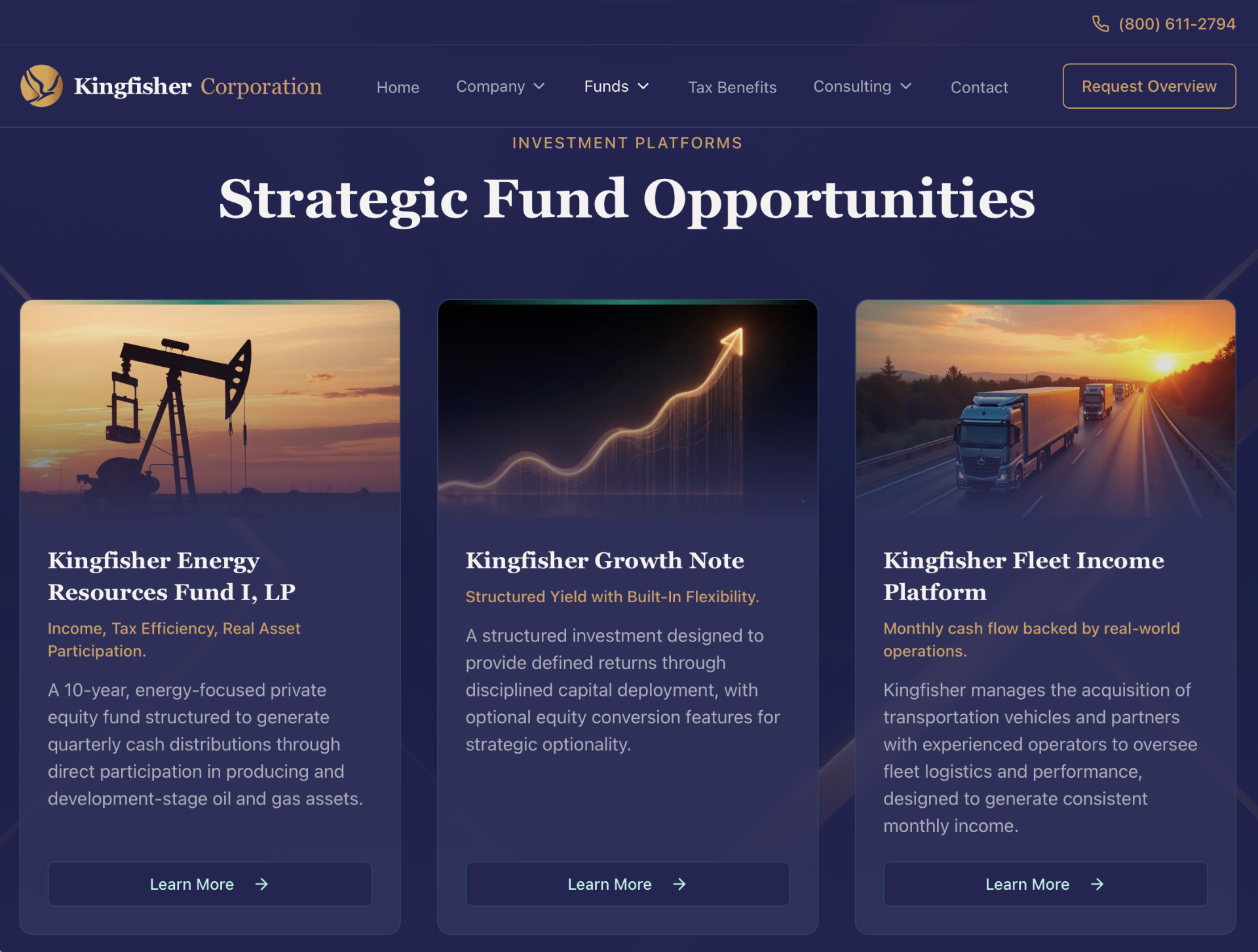 Kingfisher Corporation – Strategic Fund Opportunities