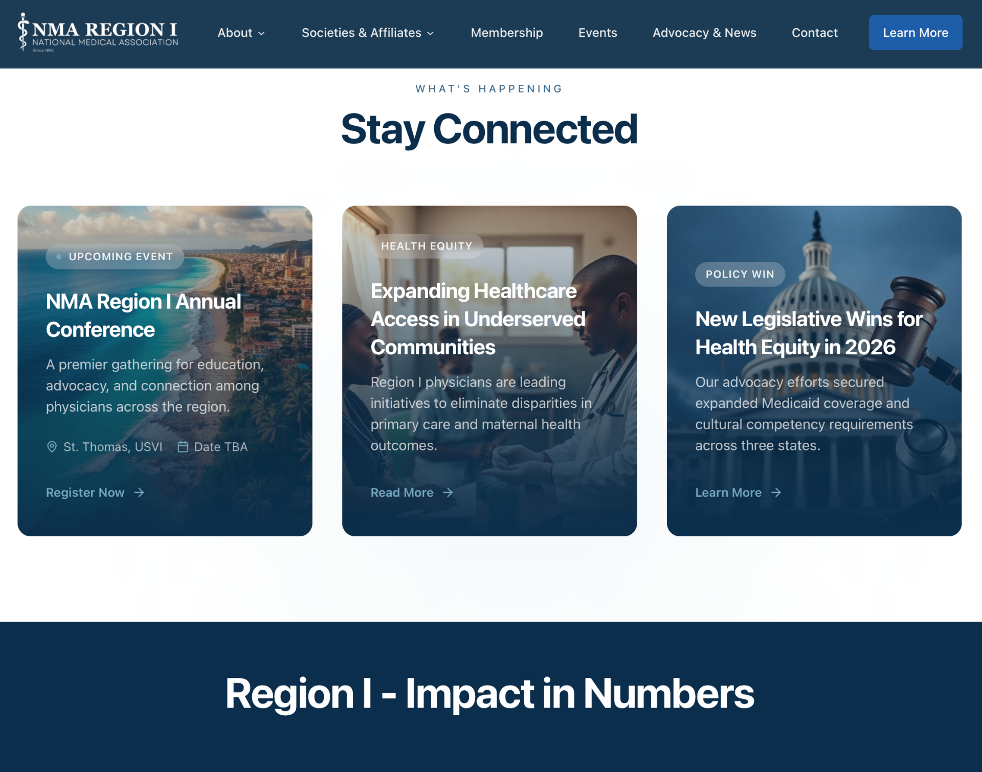 NMA Region I – Stay Connected events & advocacy