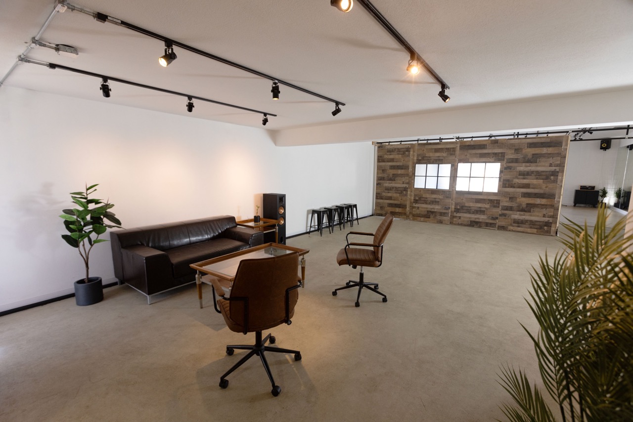 Open creative lounge and workspace